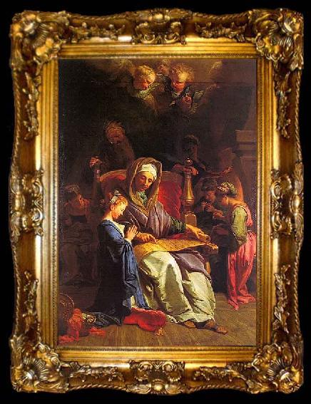 framed  Jean-Baptiste Jouvenet The Education of the Virgin, ta009-2